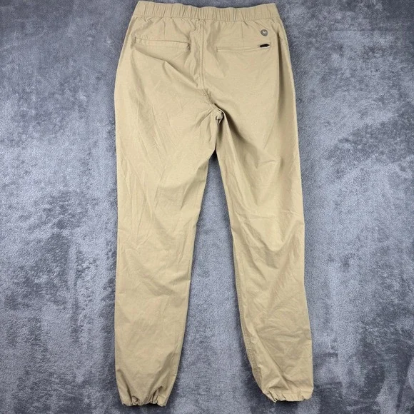 Marmot Kodachrome Pants Womens 6 Khaki Stretch Nylon Hiking Jogger Cuffs Belt - Picture 3 of 10